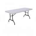 6 Foot Folding Table Set of 8 V110