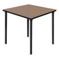 Square Folding Table with Black Tubular Steel Legs F84122