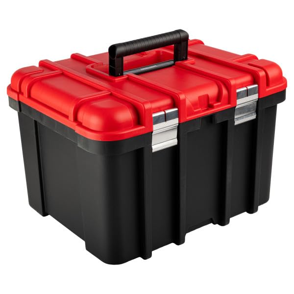 Extra Large Red Plastic Tool Box Organizer S252