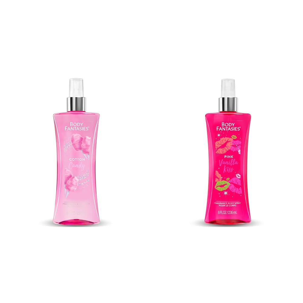 Cotton Candy Pink Vanilla Body Spray 8 Fluid Ounce 2-Pack F53802