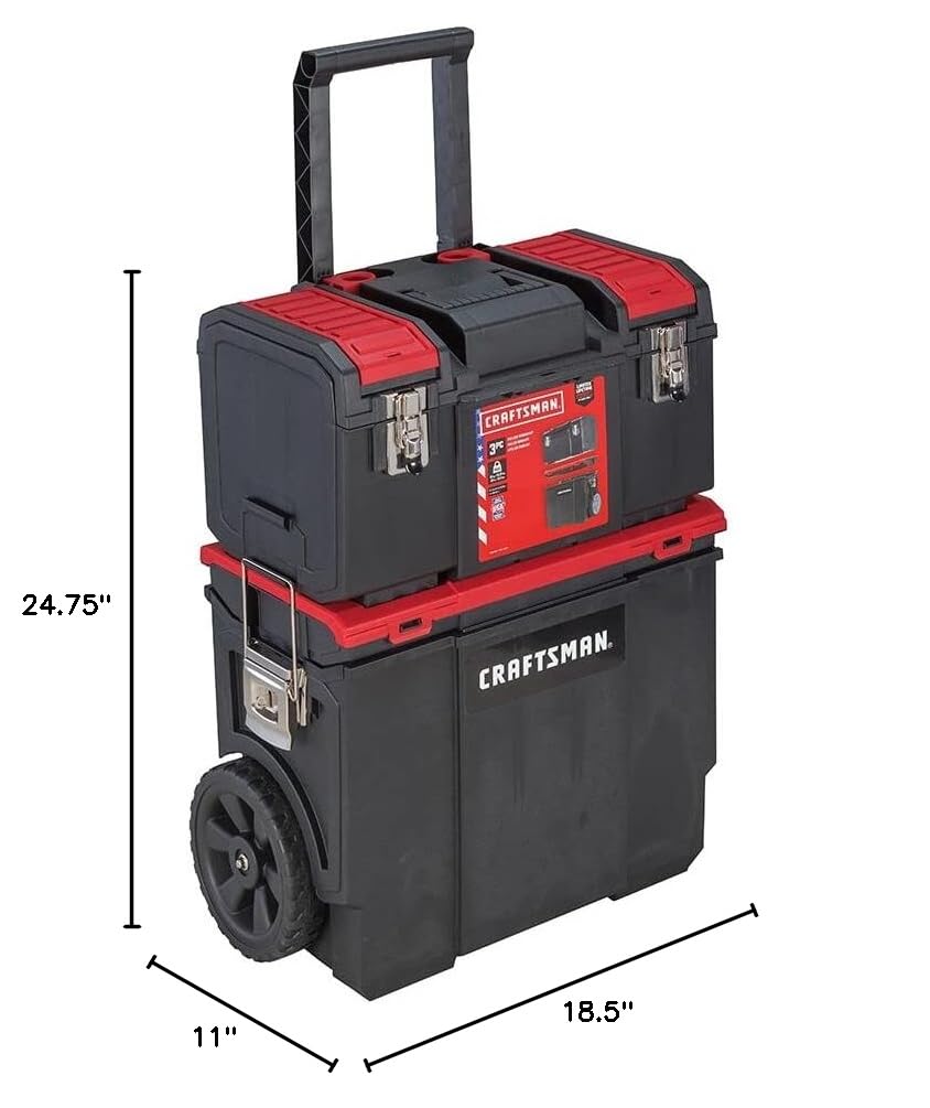 19-in. 3-in-1 Rolling Tool Box with Wheels K25243