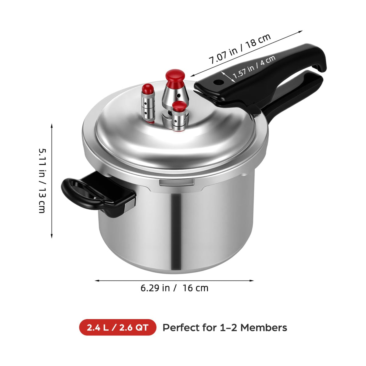 2L Aluminum Stovetop Pressure Cooker H748540