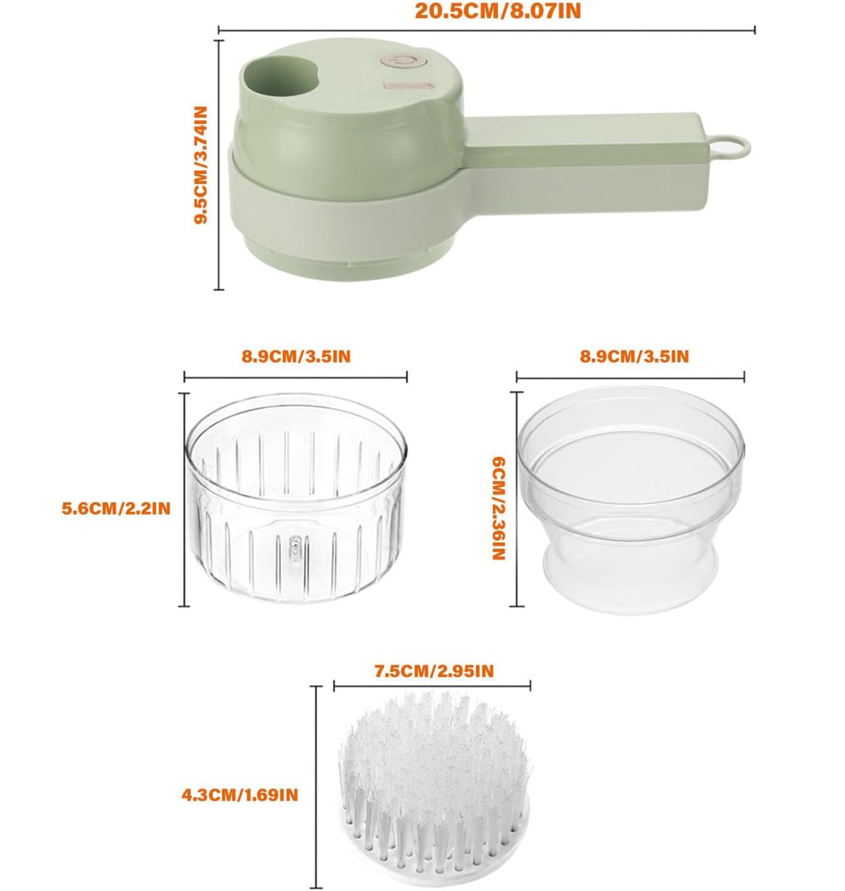 4 in 1 Electric Vegetable Cutter Set N8288