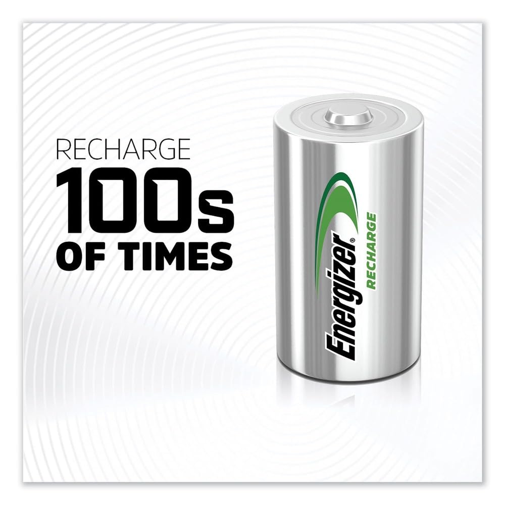 Rechargeable D Batteries 2-Count Pack of 2 E304