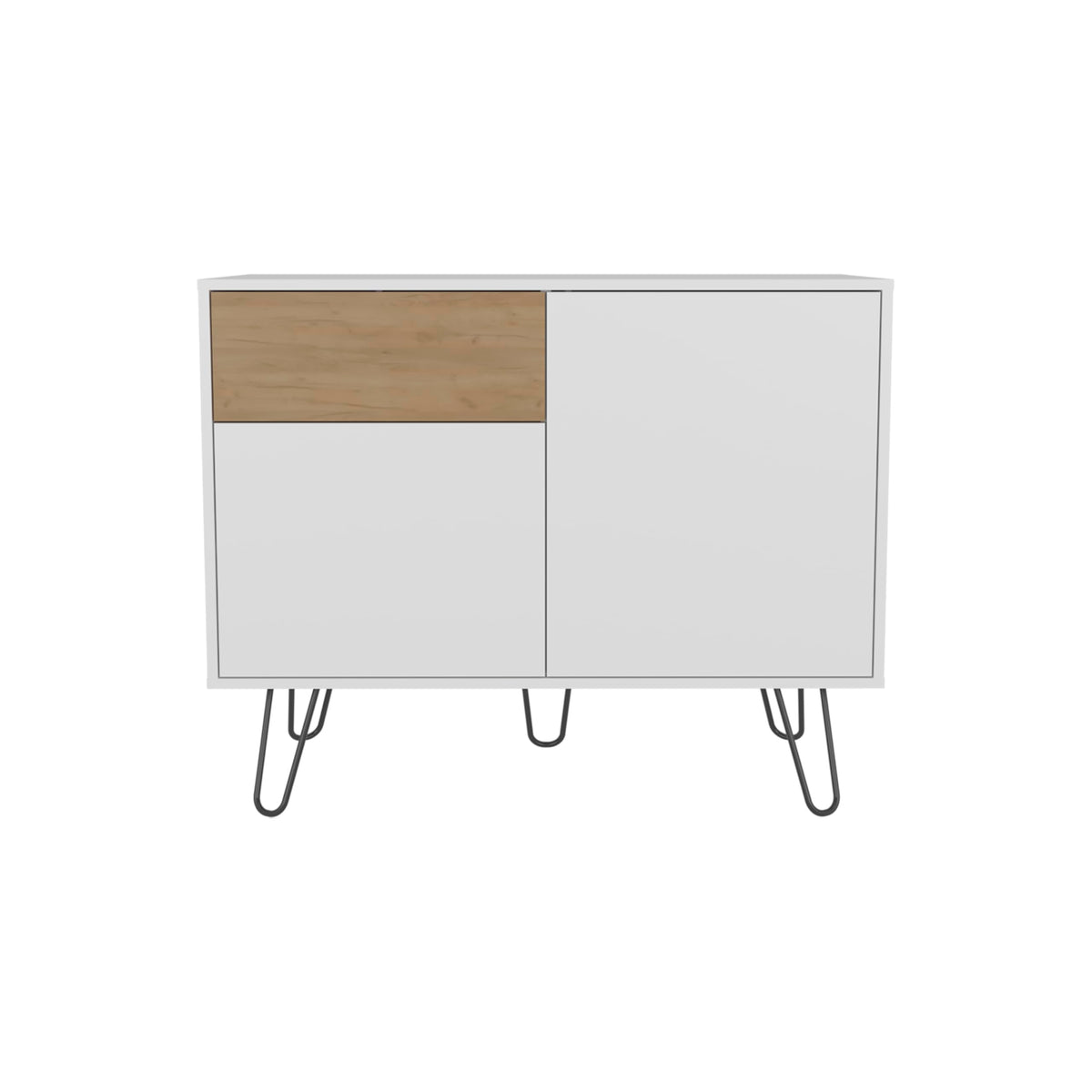39" Wide Console Table with Two Cabinets, One Drawer and Four Shelves Y6561