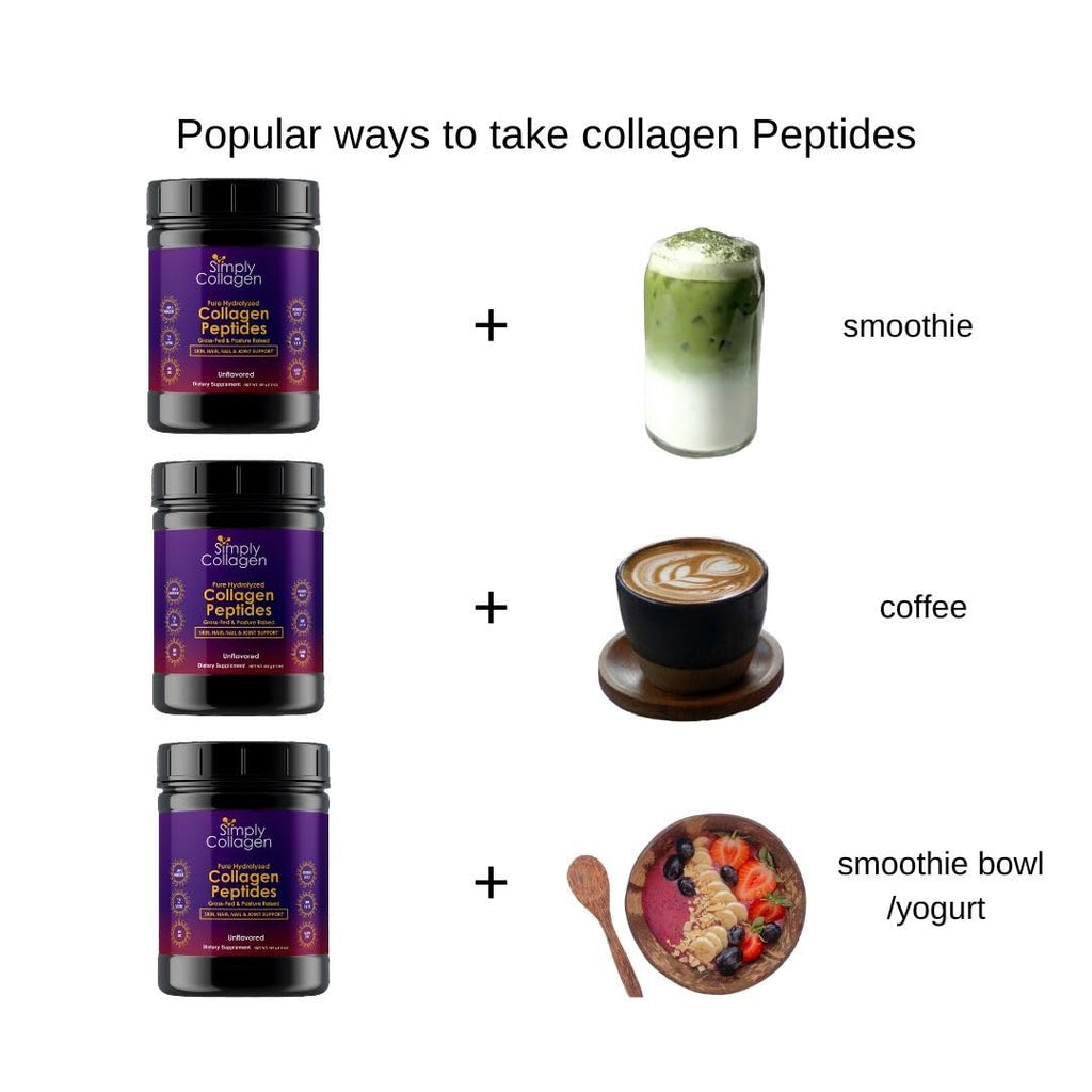Hydrolyzed Collagen Peptides Powder Unflavored Type I & III 41 Servings Q897