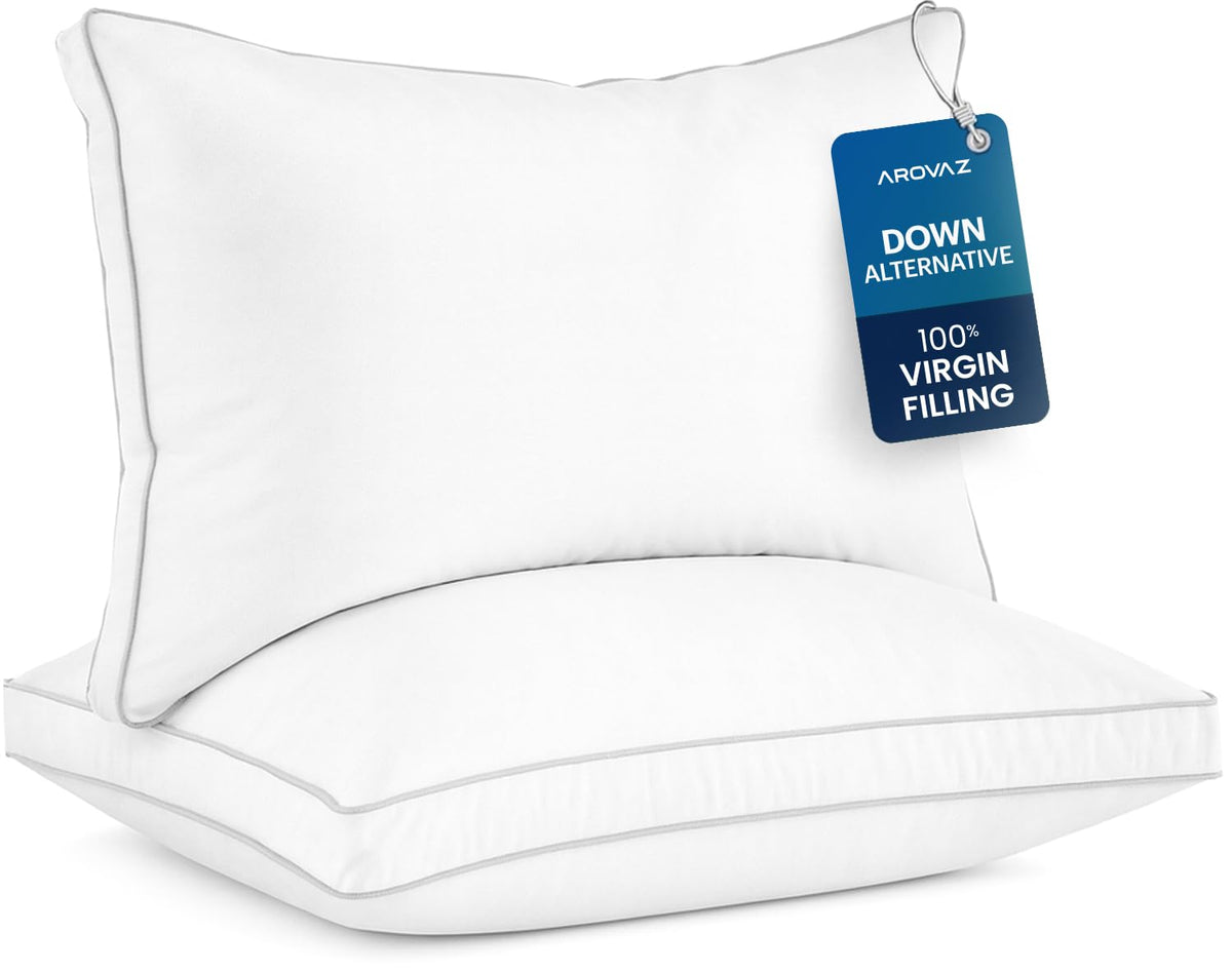 White Down Alternative Bed Pillows Set of 2 King P5727