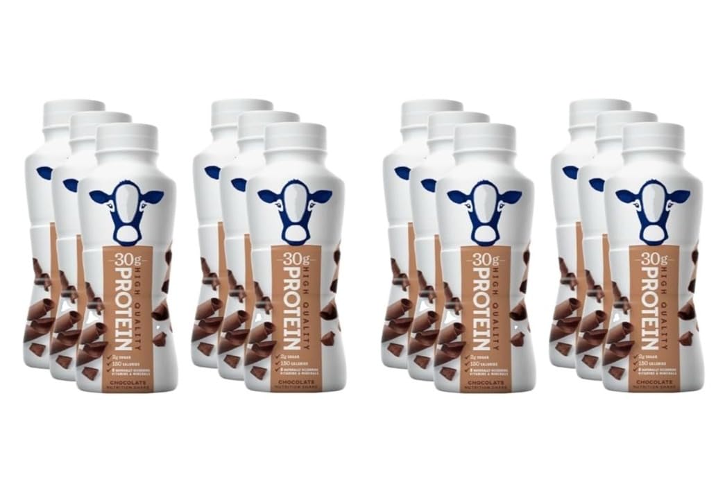 Chocolate Protein Shakes 12 Pack 30g Protein Low Sugar Lactose-Free 11.5 fl oz M158331