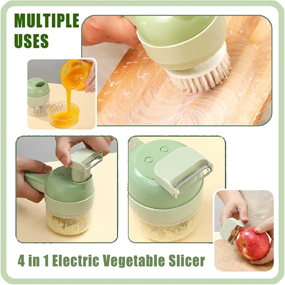4 in 1 Electric Vegetable Cutter Set N8288