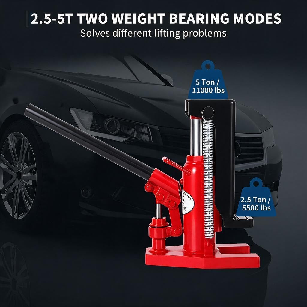 2.5 Ton Toe 5 Ton Top Air Hydraulic Floor Jack H4098