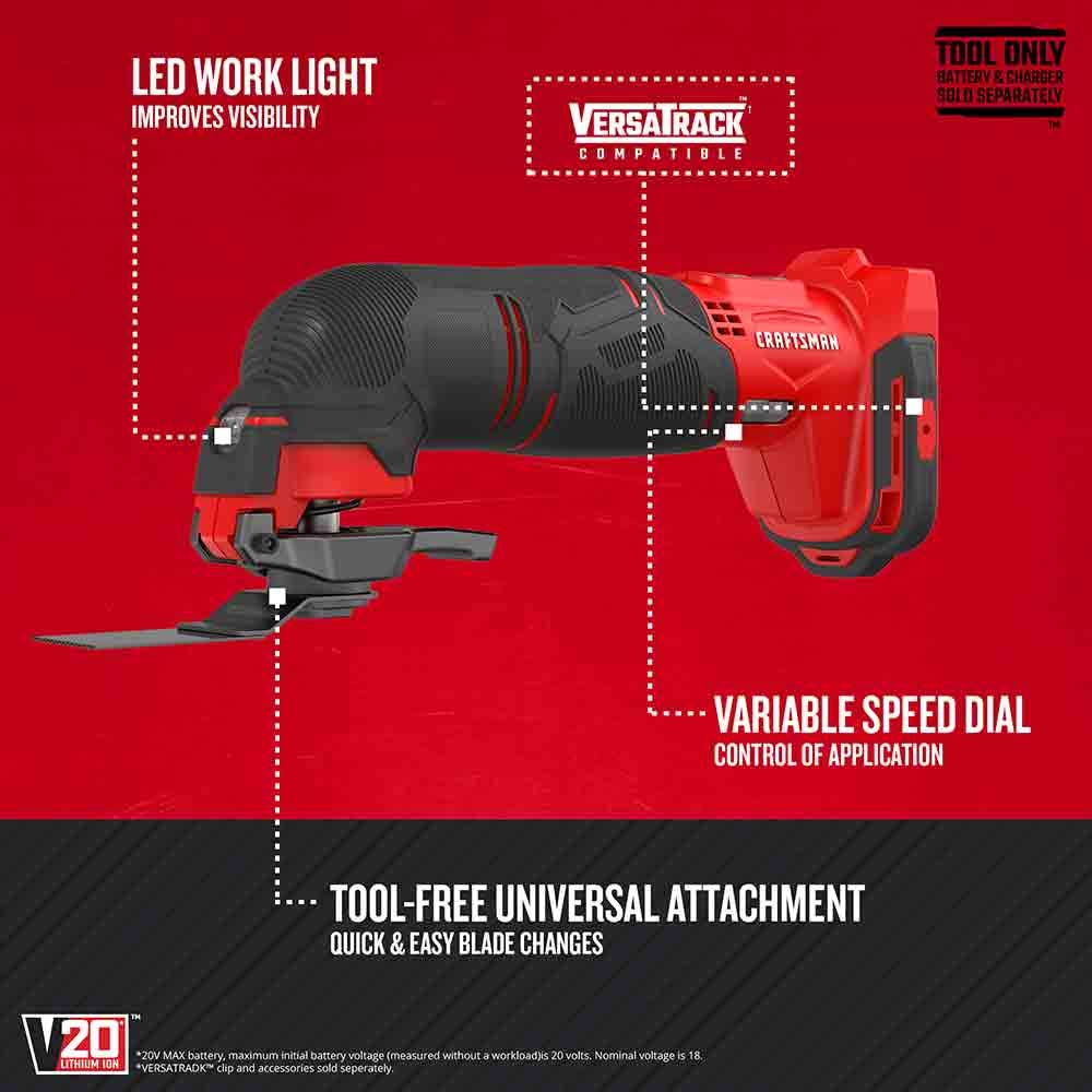 7-Tool Cordless Power Tool Combo Kit with 2 Batteries and Charger P5720