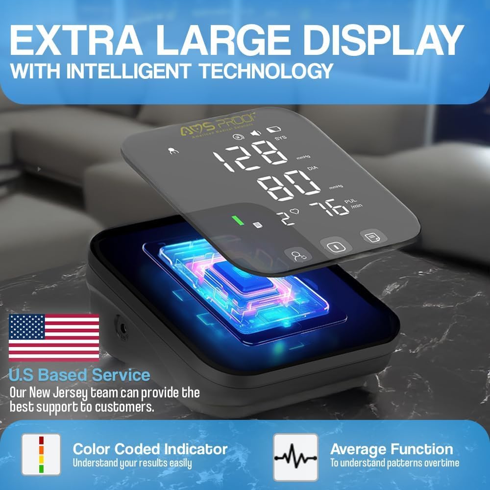 Automatic Digital Upper Arm Blood Pressure Monitor with XL Cuff Q130