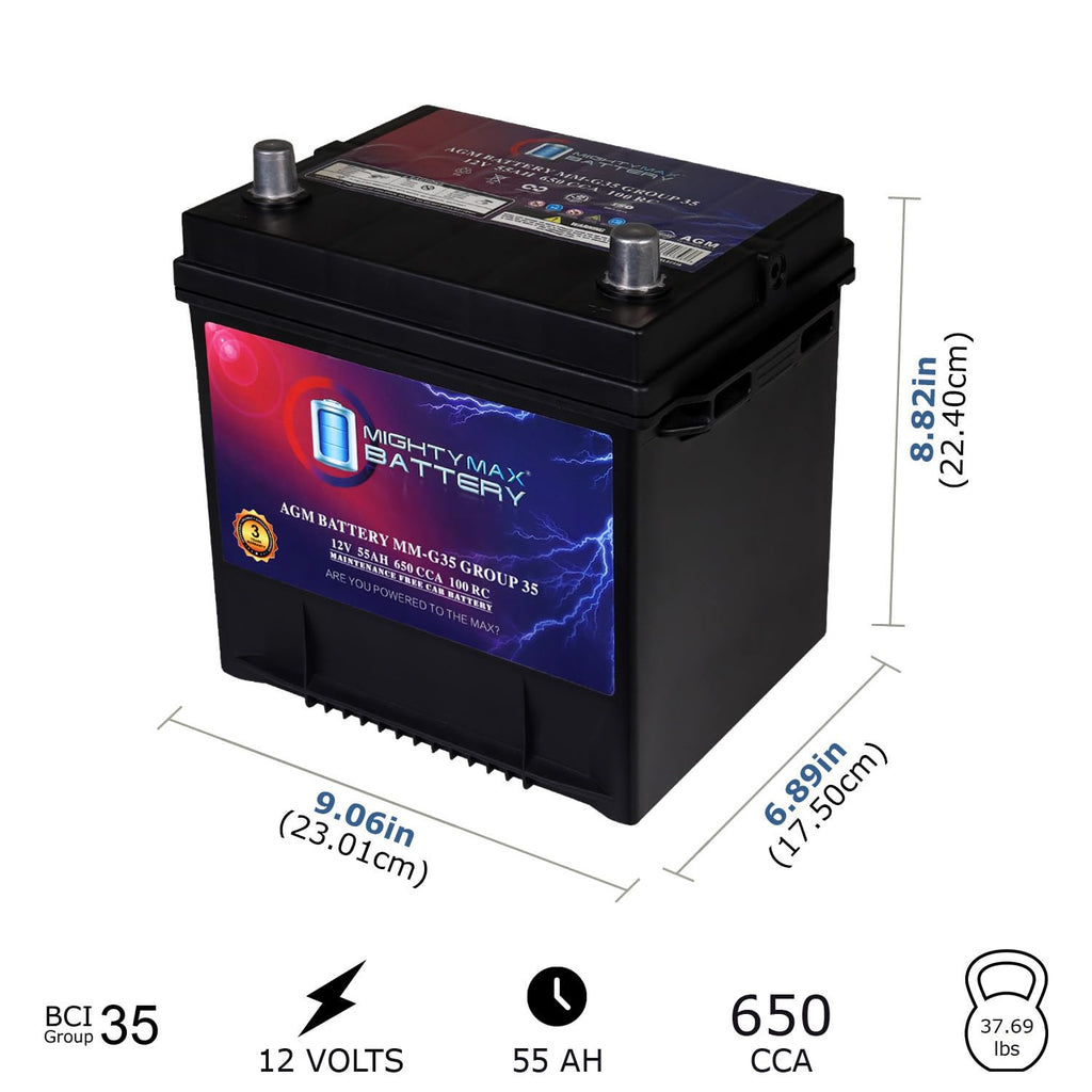 12V 55Ah AGM Replacement Battery J95320