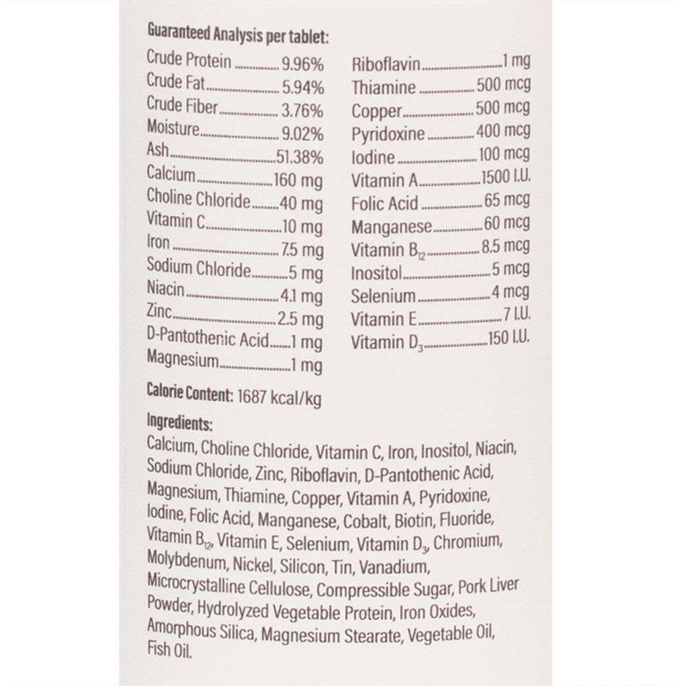Canine Chewable Multivitamin Tablets 365ct B925