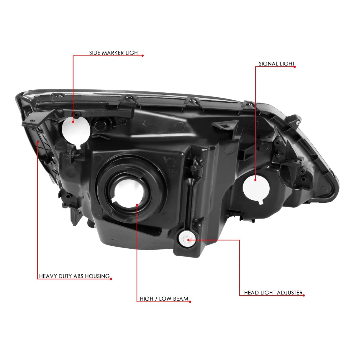 Headlight Assembly with LED Kit L198