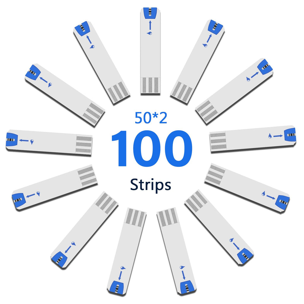 Glucose Test Strips 100 Count No Coding P9245