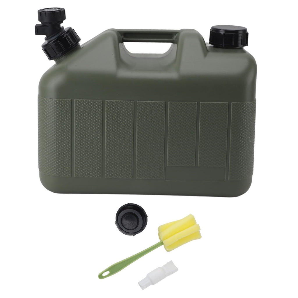 Portable 10L Green Water Storage Jug with Faucet V1394