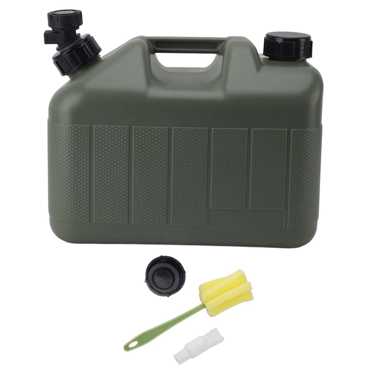 Portable 10L Green Water Storage Jug with Faucet V1394