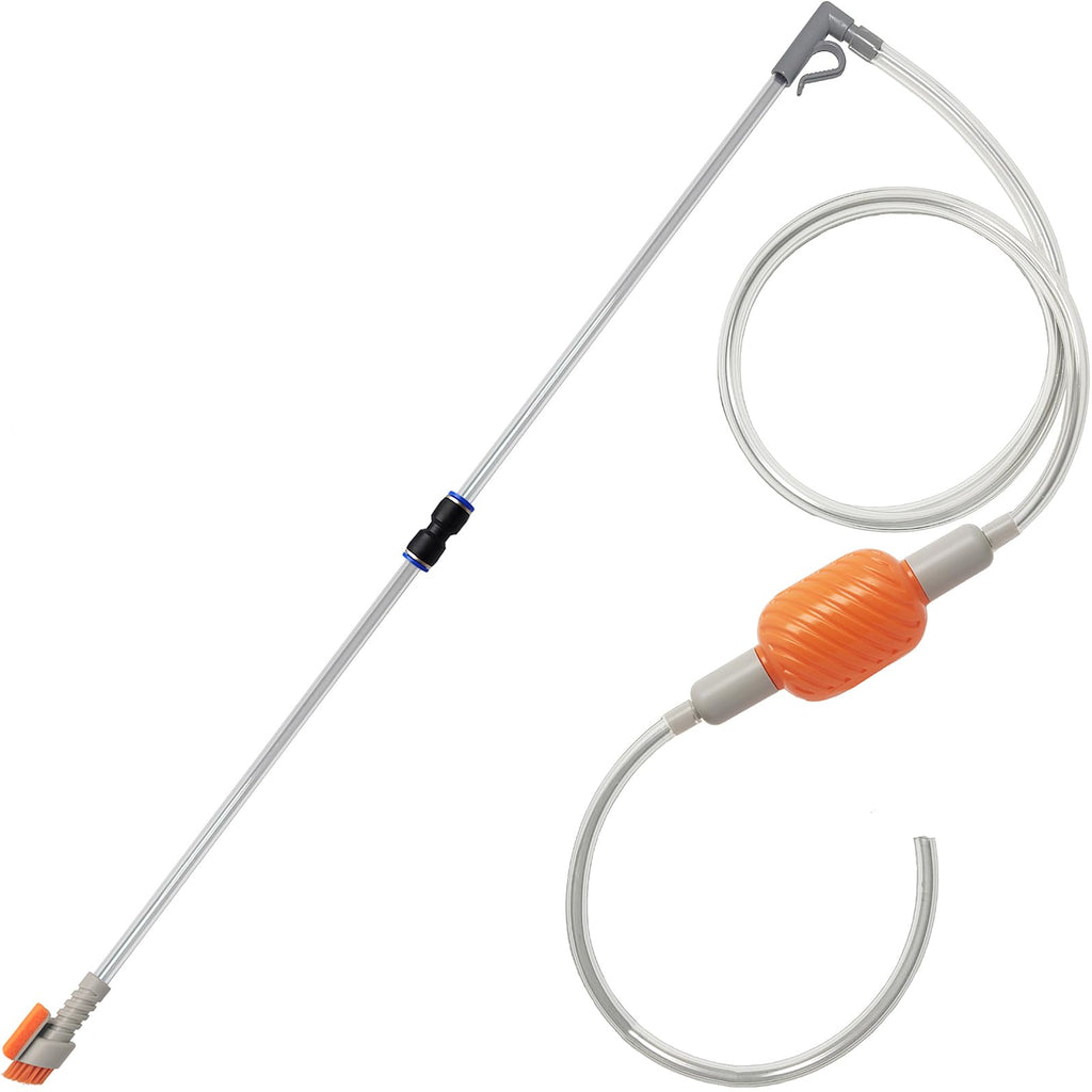 Compact Aquarium Siphon Vacuum and Water Changer Kit with Cleaning Brush J1402
