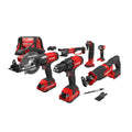 7-Tool Cordless Power Tool Combo Kit with 2 Batteries and Charger P5720