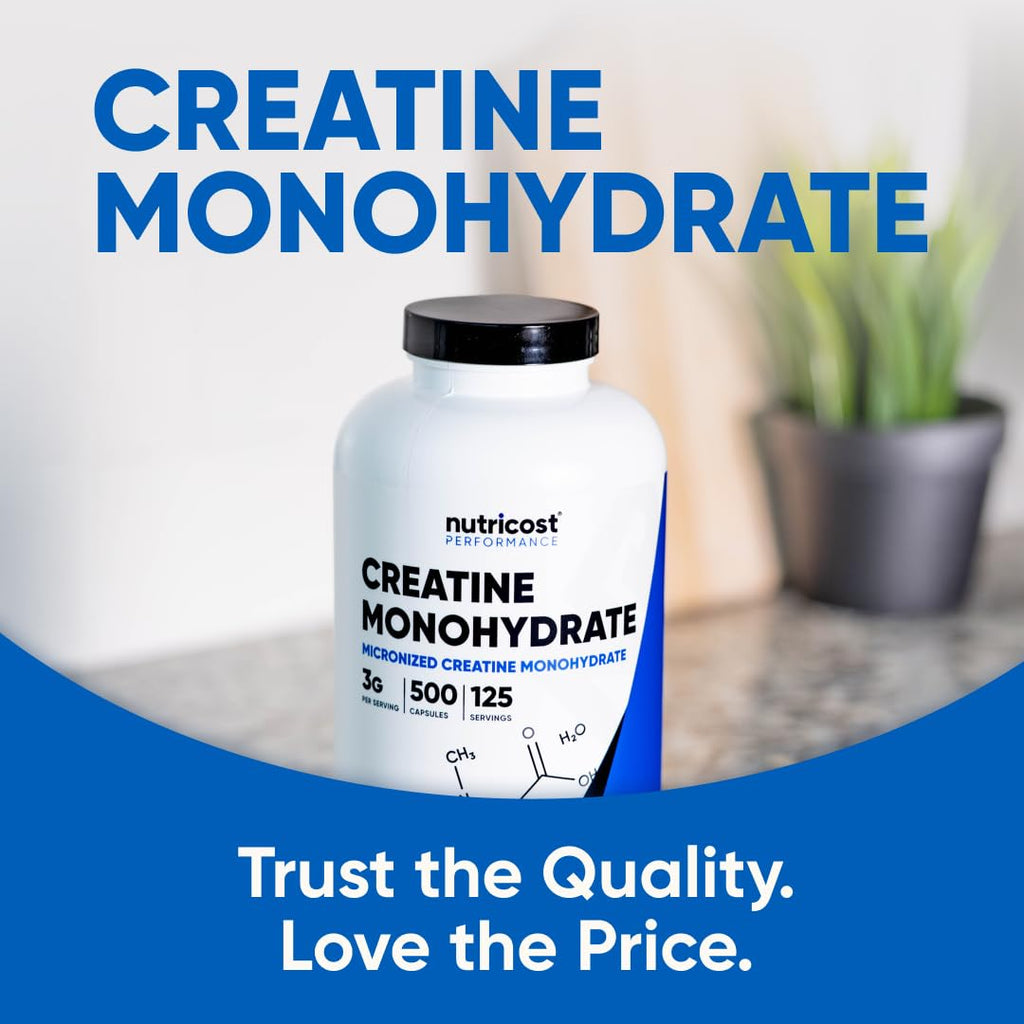 Micronized Creatine Monohydrate 3,000mg 500 Capsules K564443