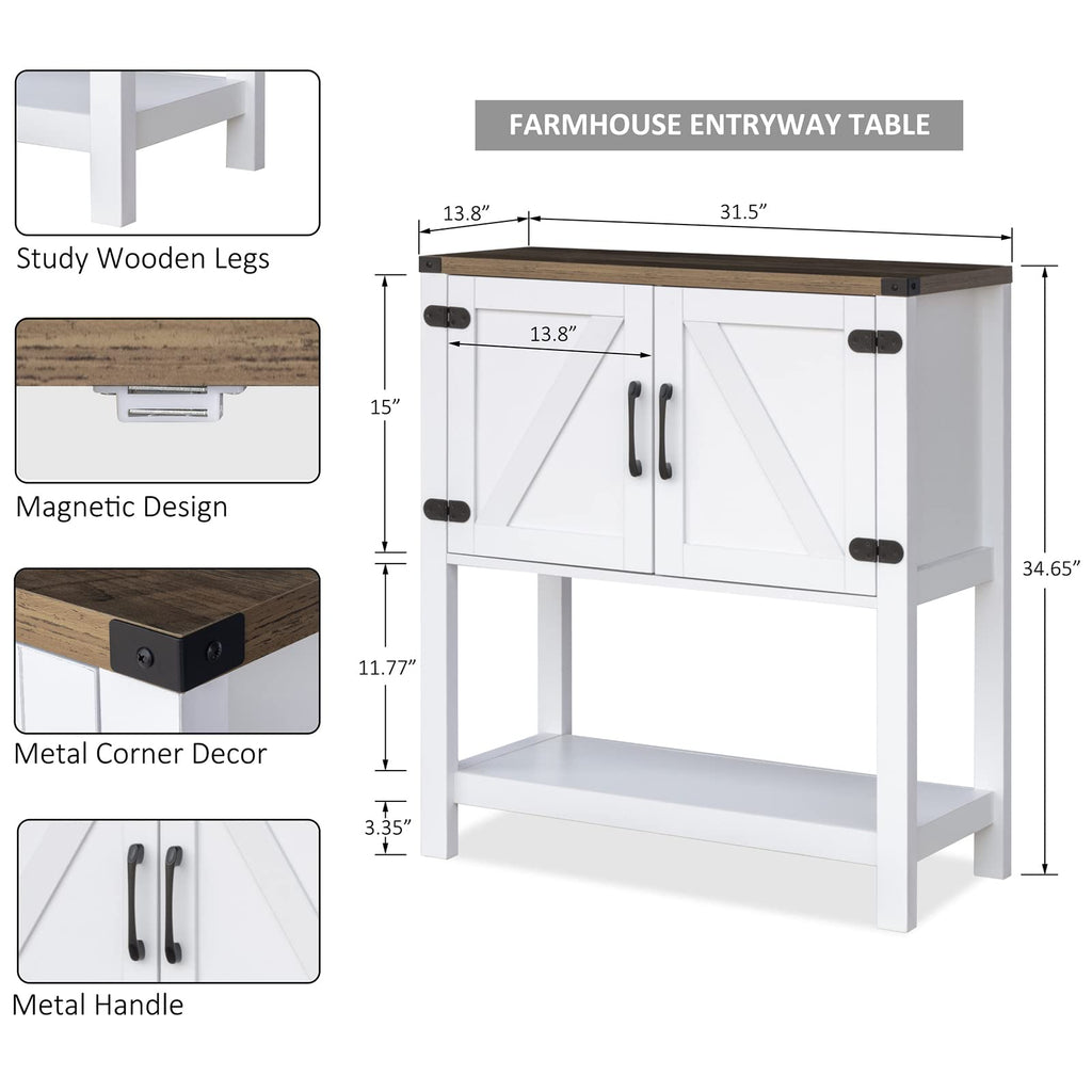 White Console Table E718