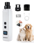 Electric Dog Nail Grinder 2 Speed 30dB Super Quiet White U9676