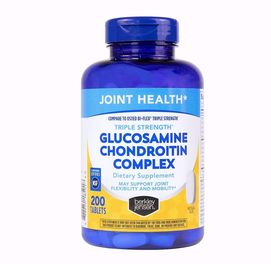 Triple Strength Glucosamine Chondroitin MSM Boswellia Complex 2703 mg Joint Support Supplement 200 Tablets F8441