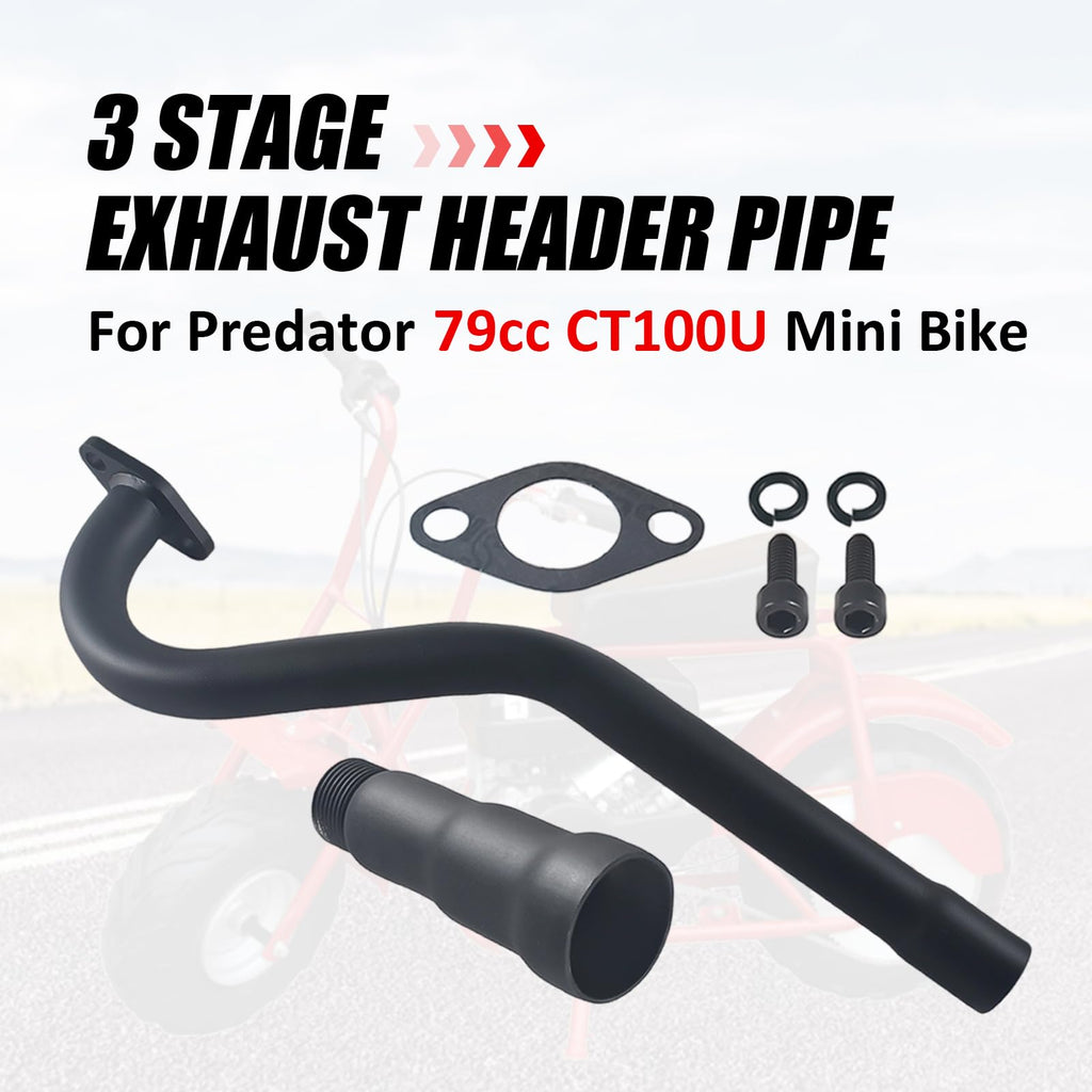 Mini Bike Exhaust Pipe Muffler Black Z656