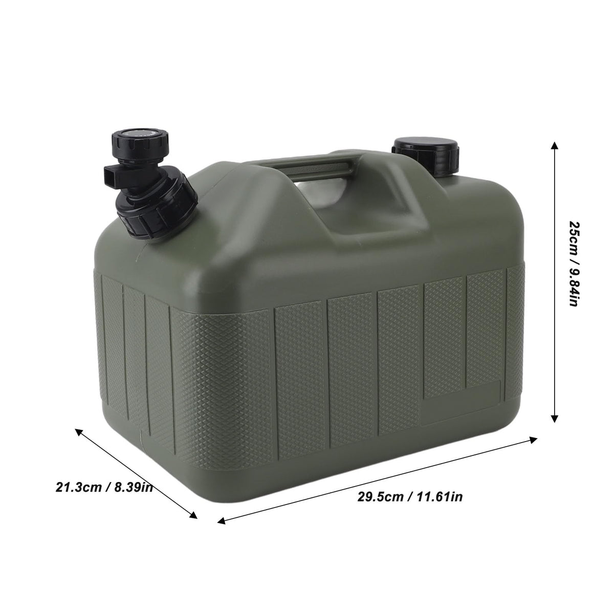 Portable 10L Green Water Storage Jug with Faucet V1394