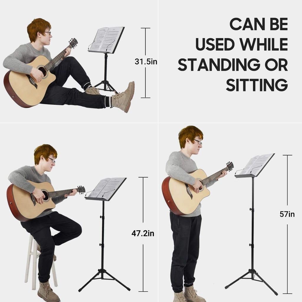 Adjustable Black Sheet Music Stand H640766