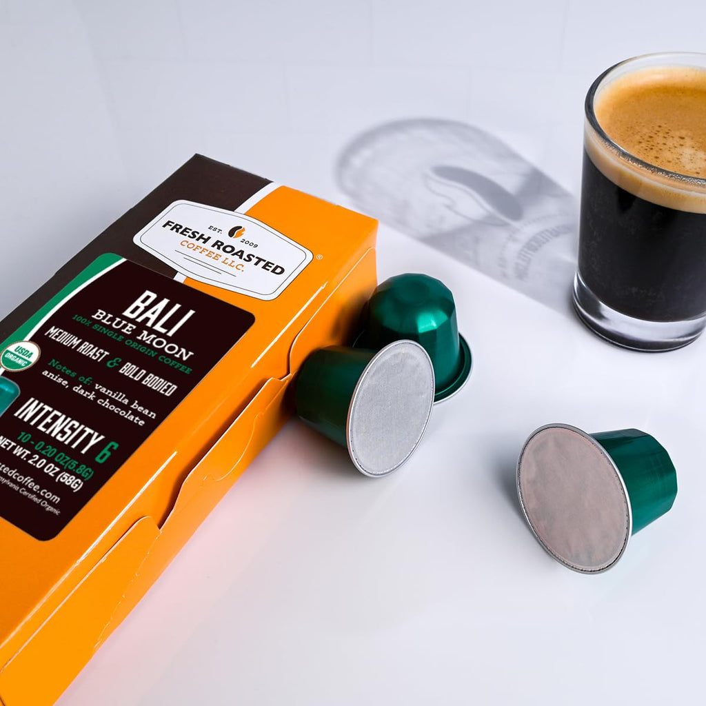 Organic Espresso Capsules for Nespresso OriginalLine, 120 Aluminum Capsules A402536