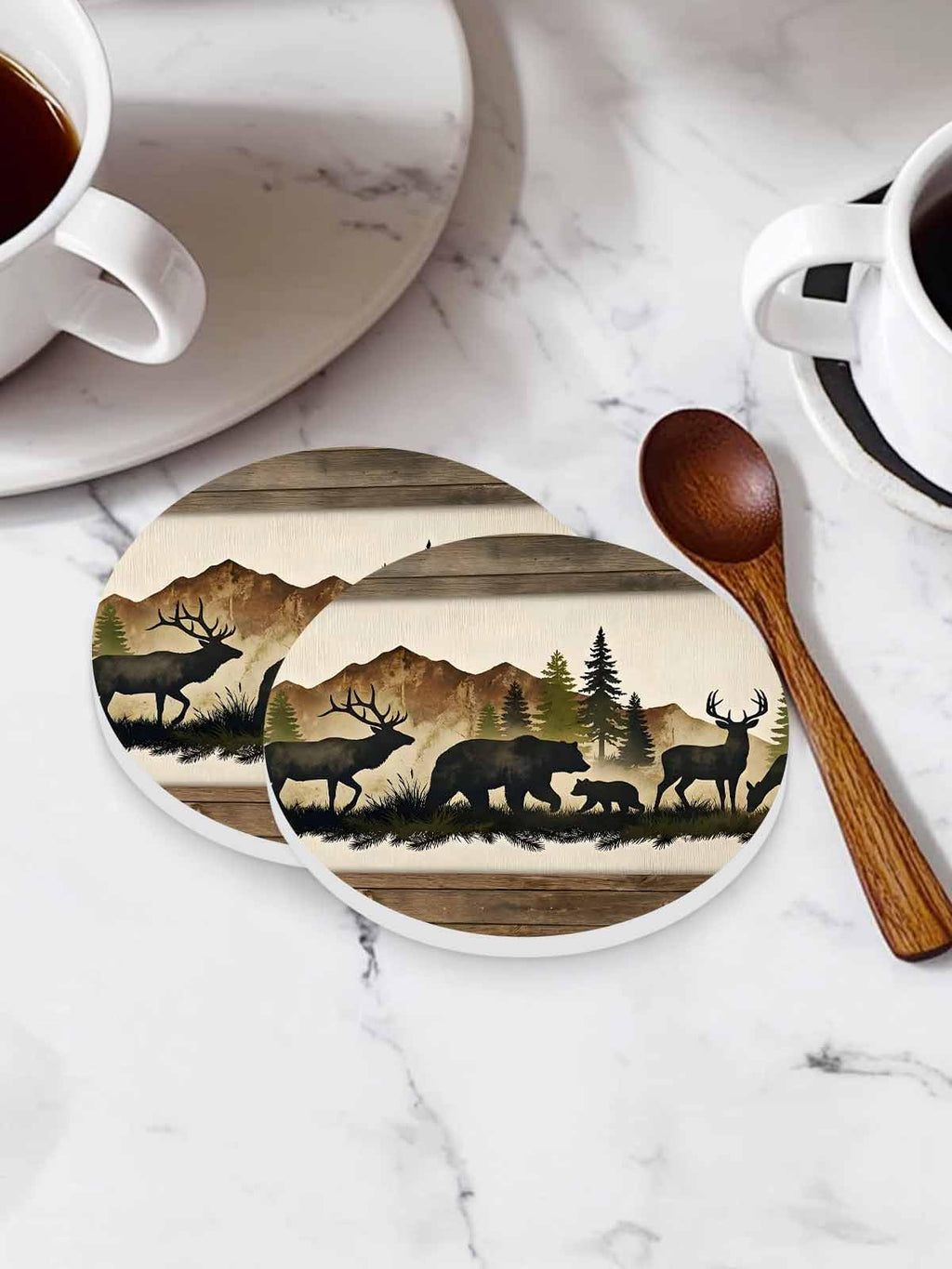 Ceramic Drink Coaster Set of 6 O285