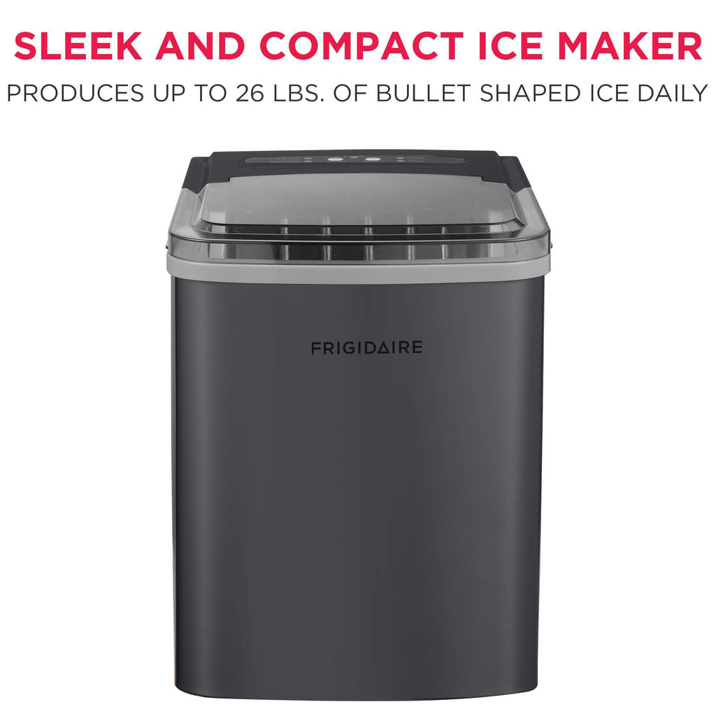 Portable 26 lb per Day Bullet Ice Maker Machine Black Stainless Steel B754583