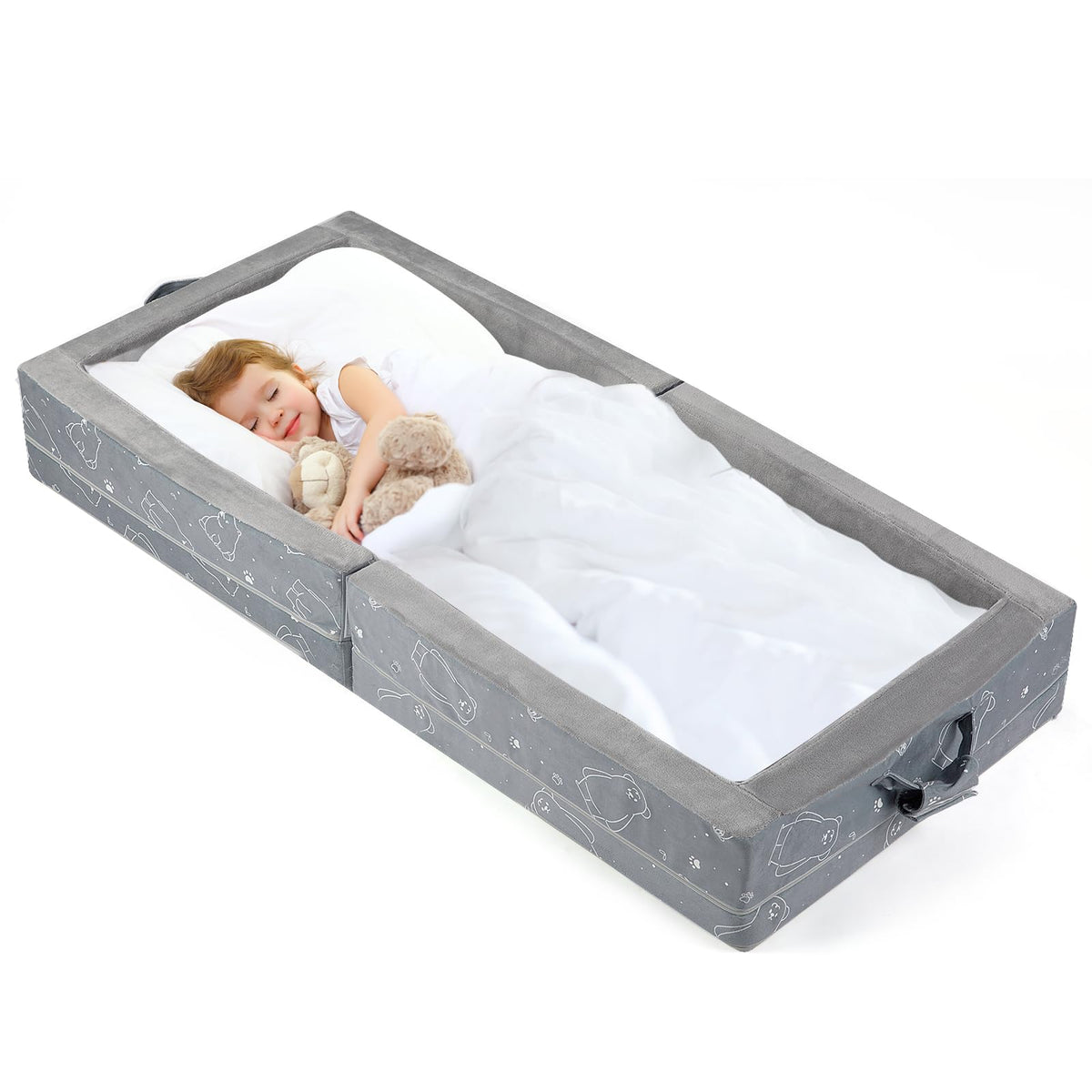 Portable Foldable Soft Foam Toddler Travel Bed G404
