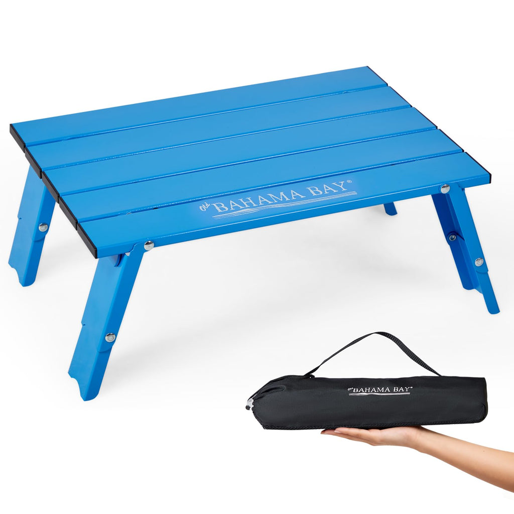 Ultralight Aluminum Mini Table, 66lbs/30kg Weight Capacity, Foldable Beach Table V50085