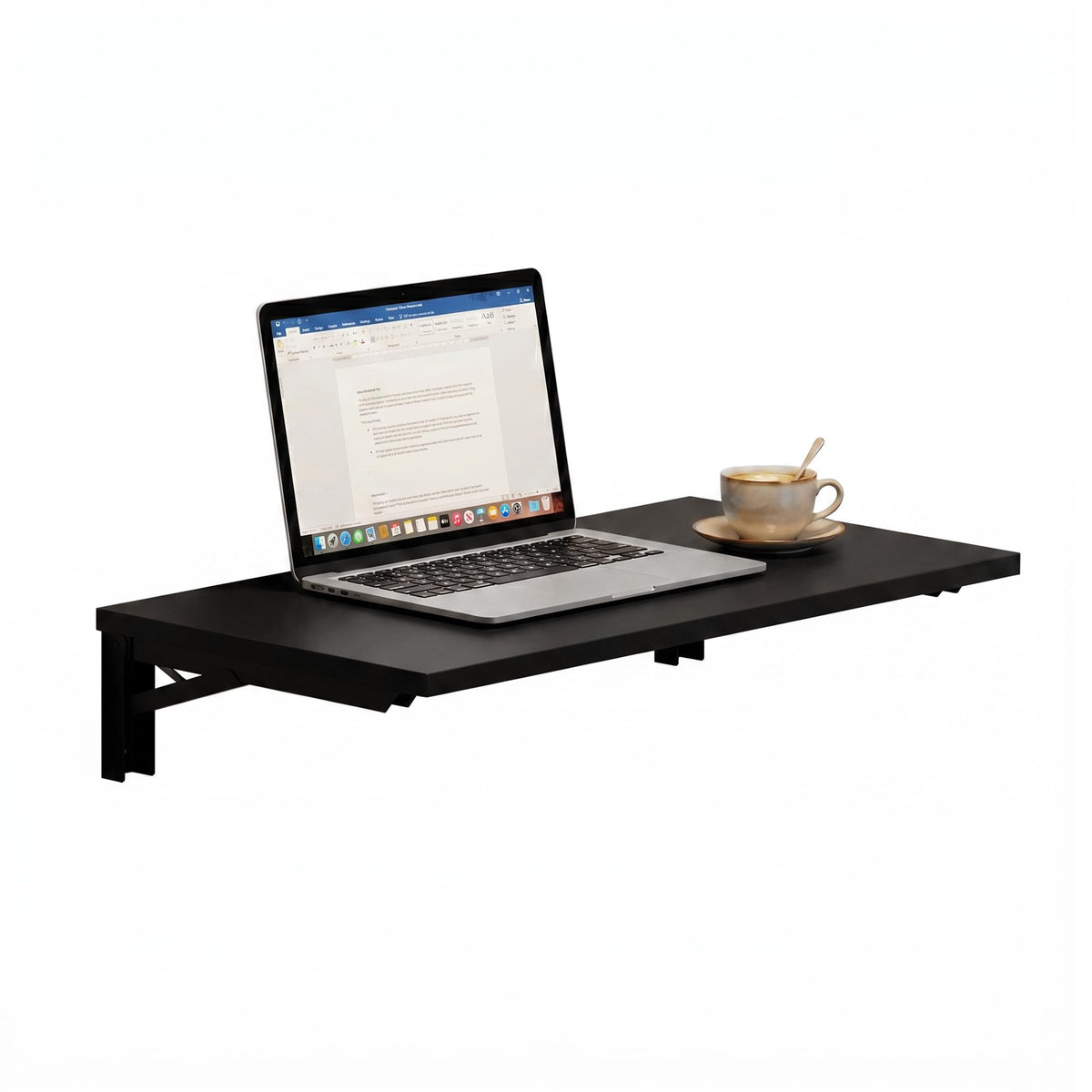 Wall Mounted Folding Table 30x20IN Black V5635