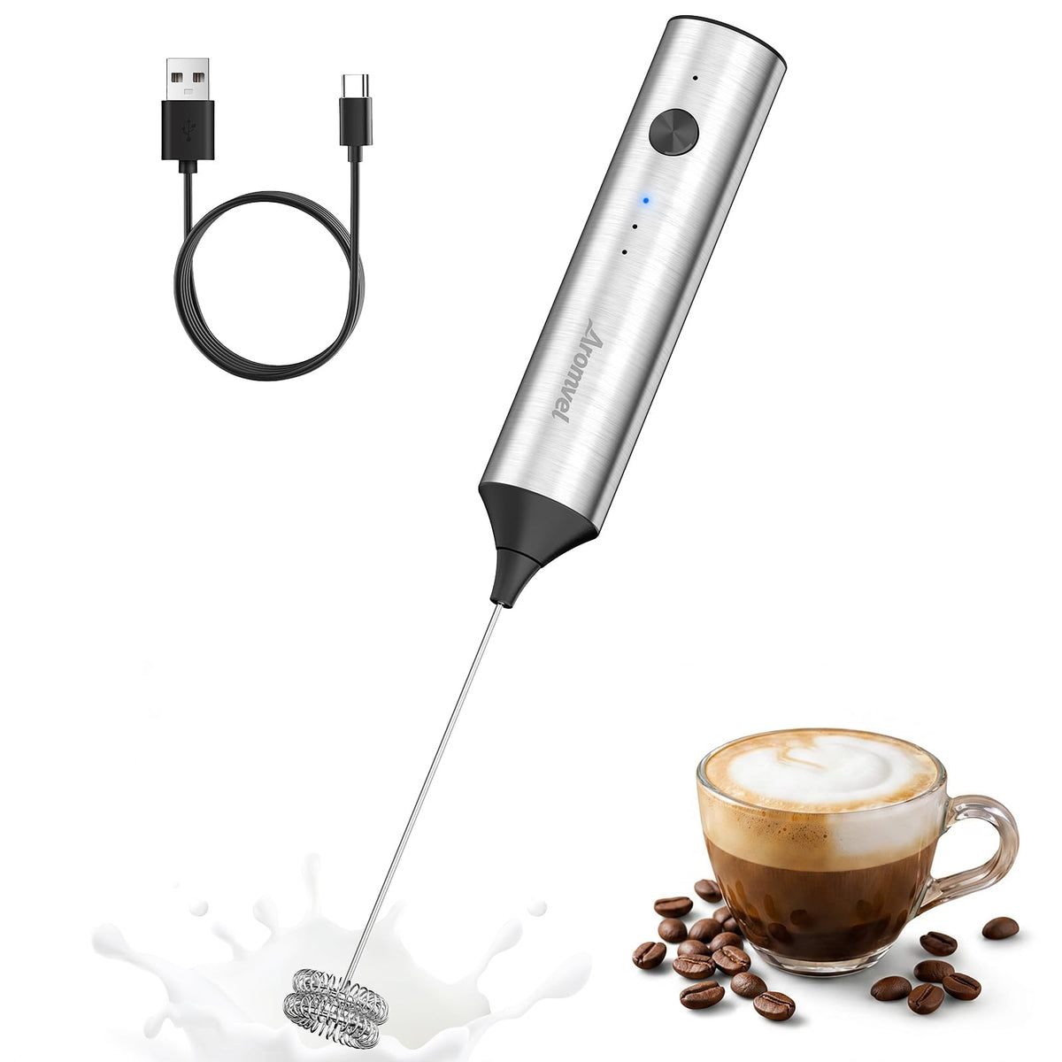Rechargeable Handheld Milk Frother Z254863