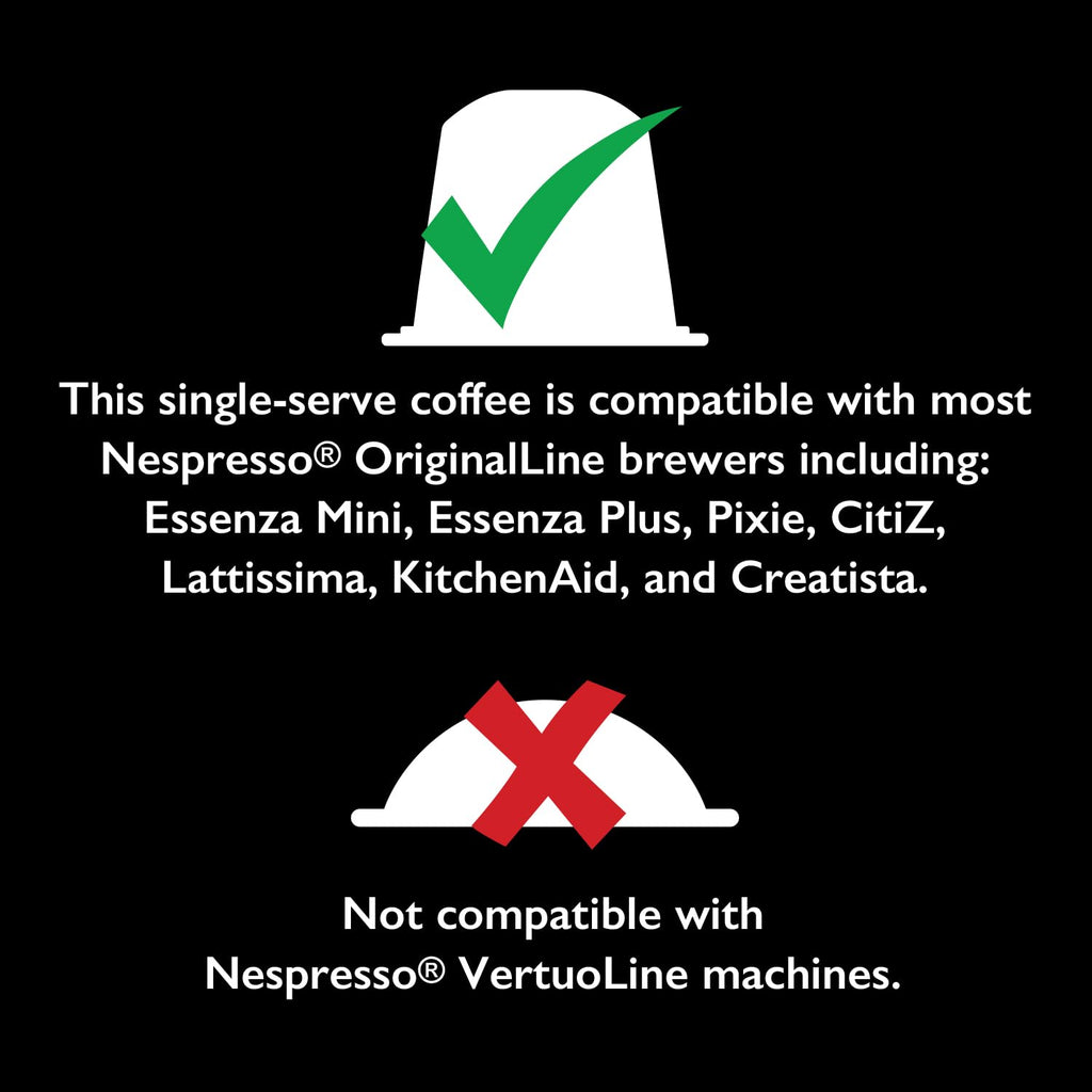 Organic Espresso Capsules for Nespresso OriginalLine, 120 Aluminum Capsules A402536