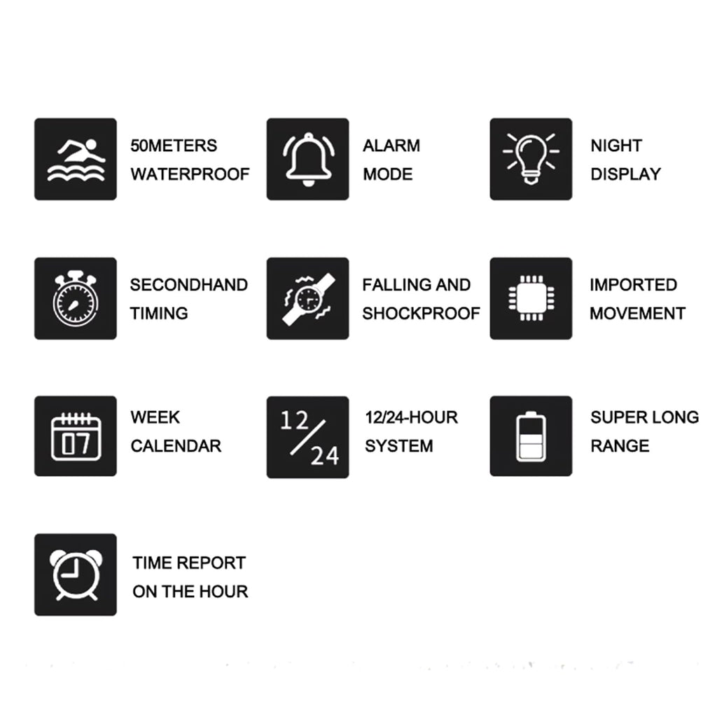 Water Resistant LED Digital Wrist Watch L72009