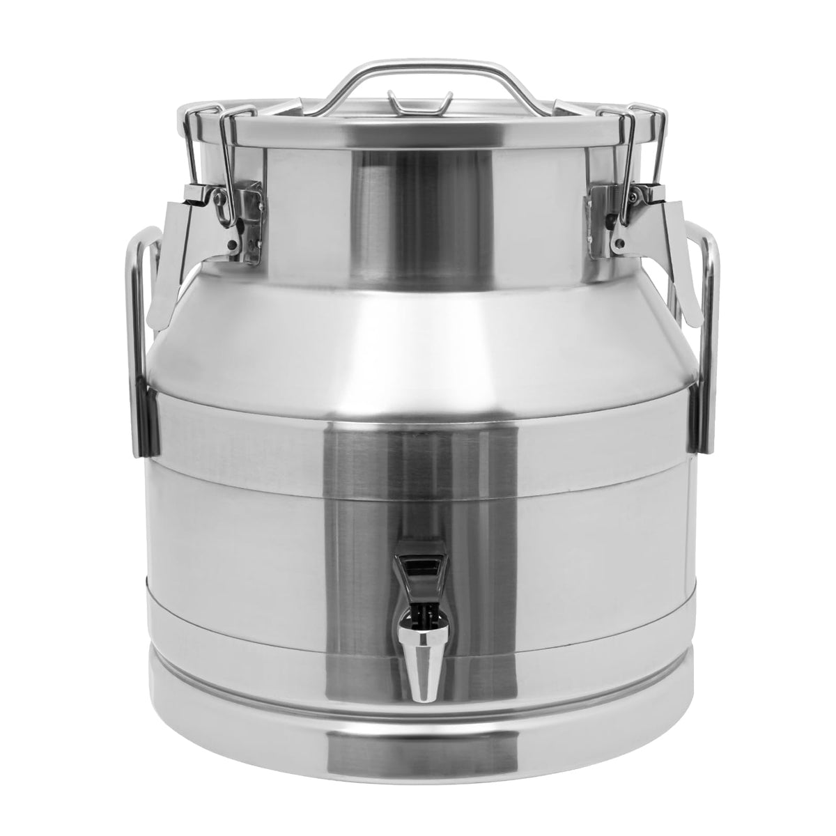 Stainless Steel Milk Can with Faucet, 20L Silicone Sealed Lid X2870