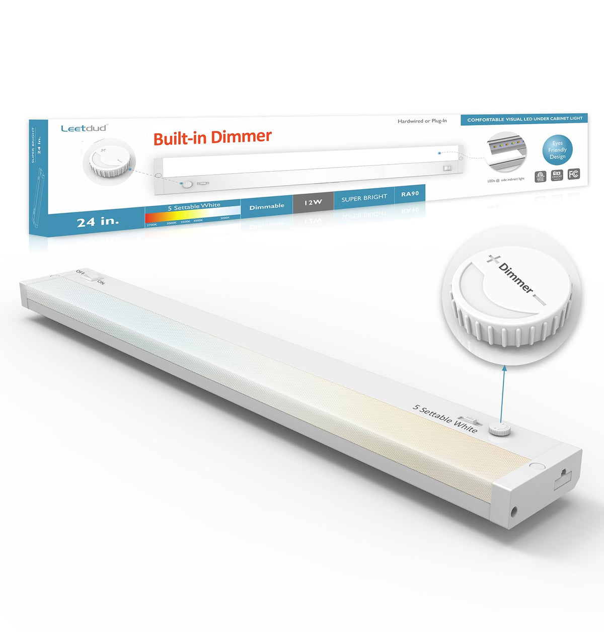 24 Inch 12W Dimmable LED Under Cabinet Light C84295