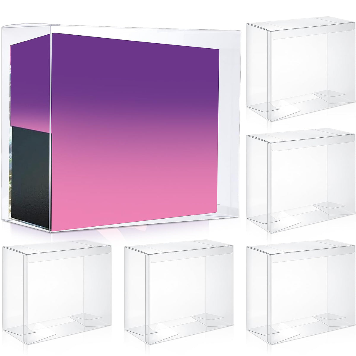 6 Pack Clear Cases X331167