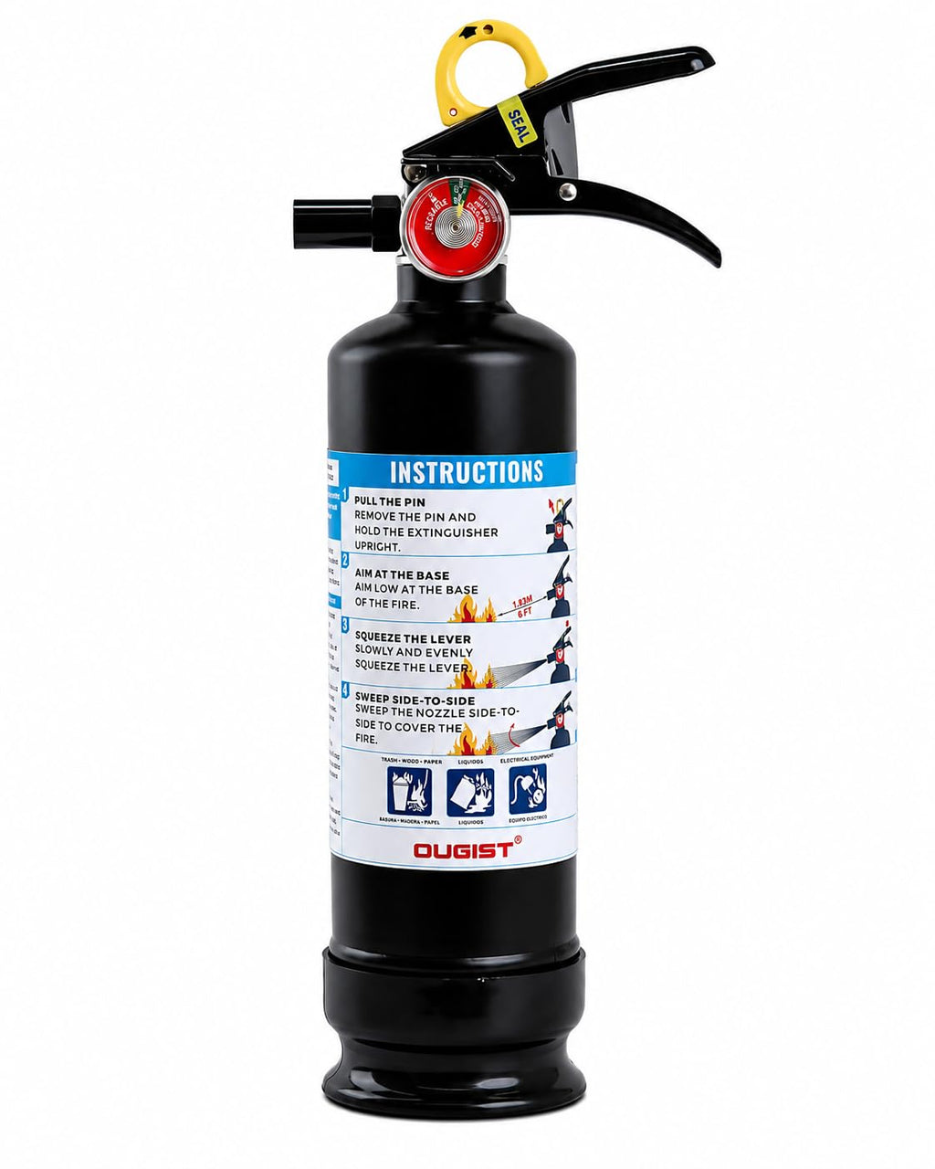 Car Fire Extinguisher 2.5lb Dry Chemical 1 Pack Y3509