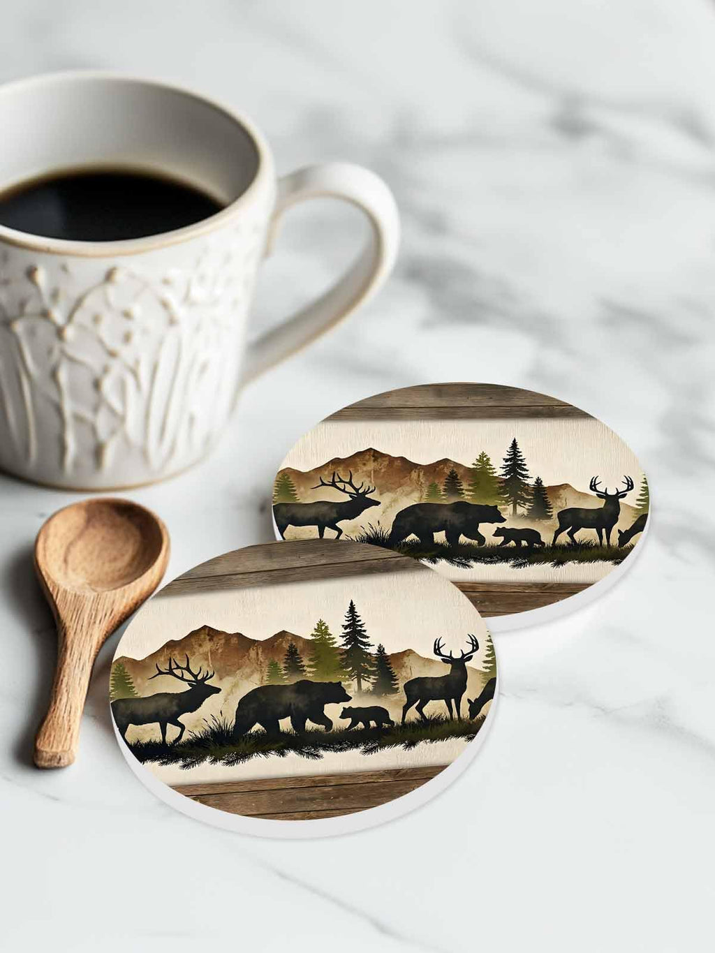 Ceramic Drink Coaster Set of 6 O285