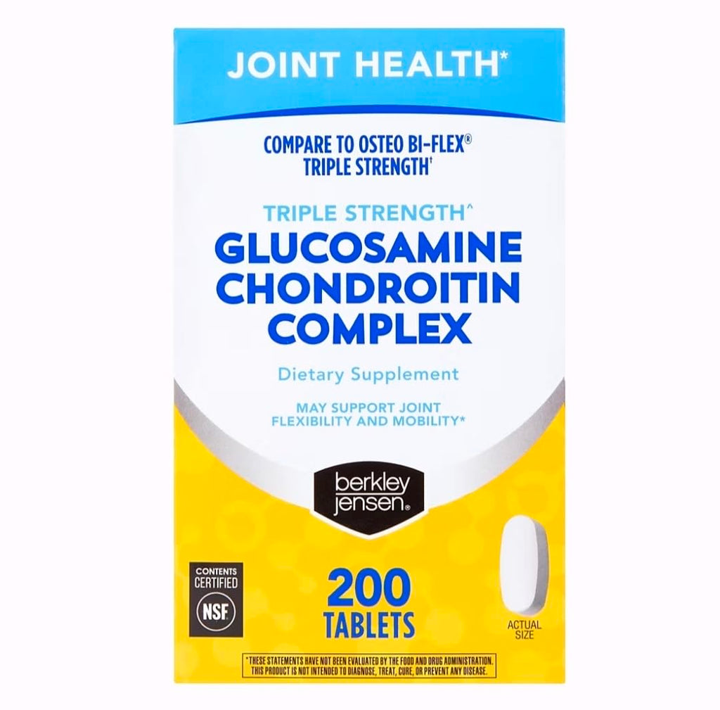 Triple Strength Glucosamine Chondroitin MSM Boswellia Complex 2703 mg Joint Support Supplement 200 Tablets F8441