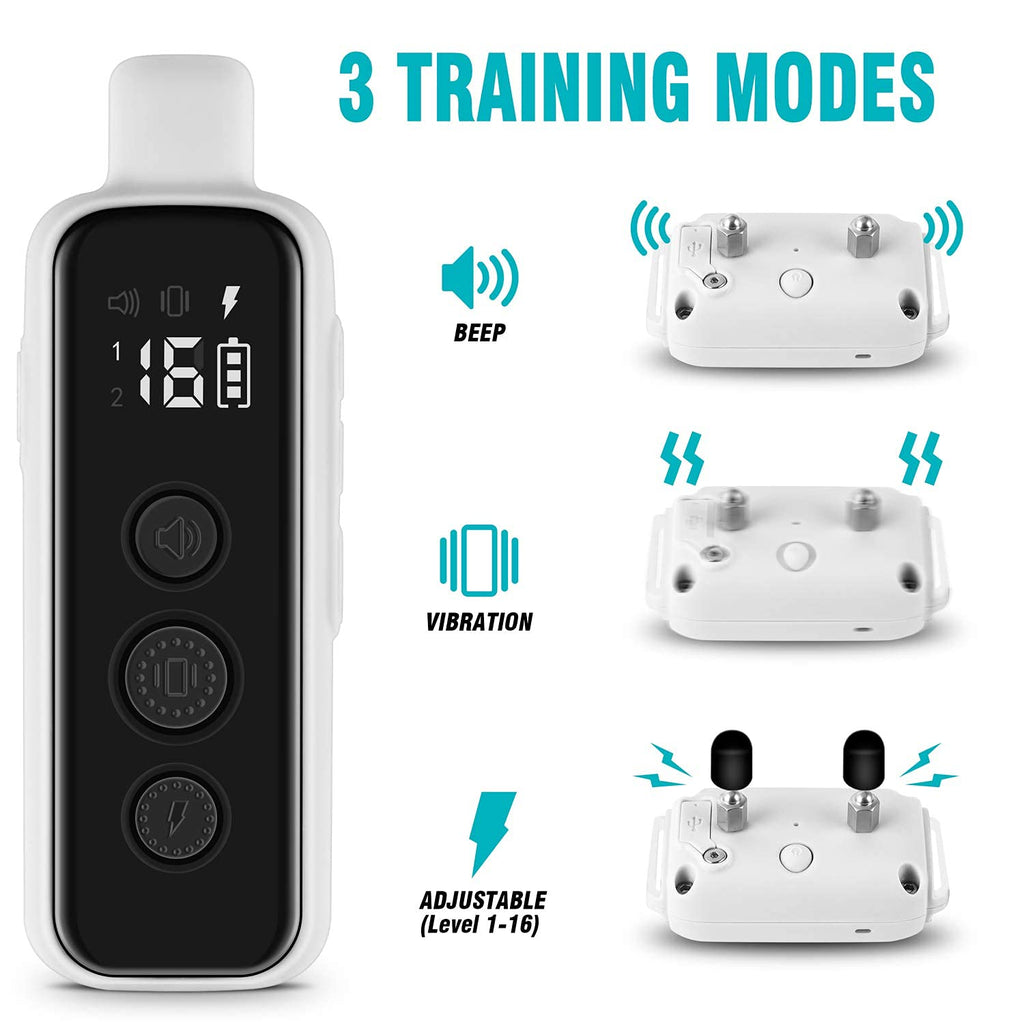 Waterproof Rechargeable Dog Training Collar with Remote H8694