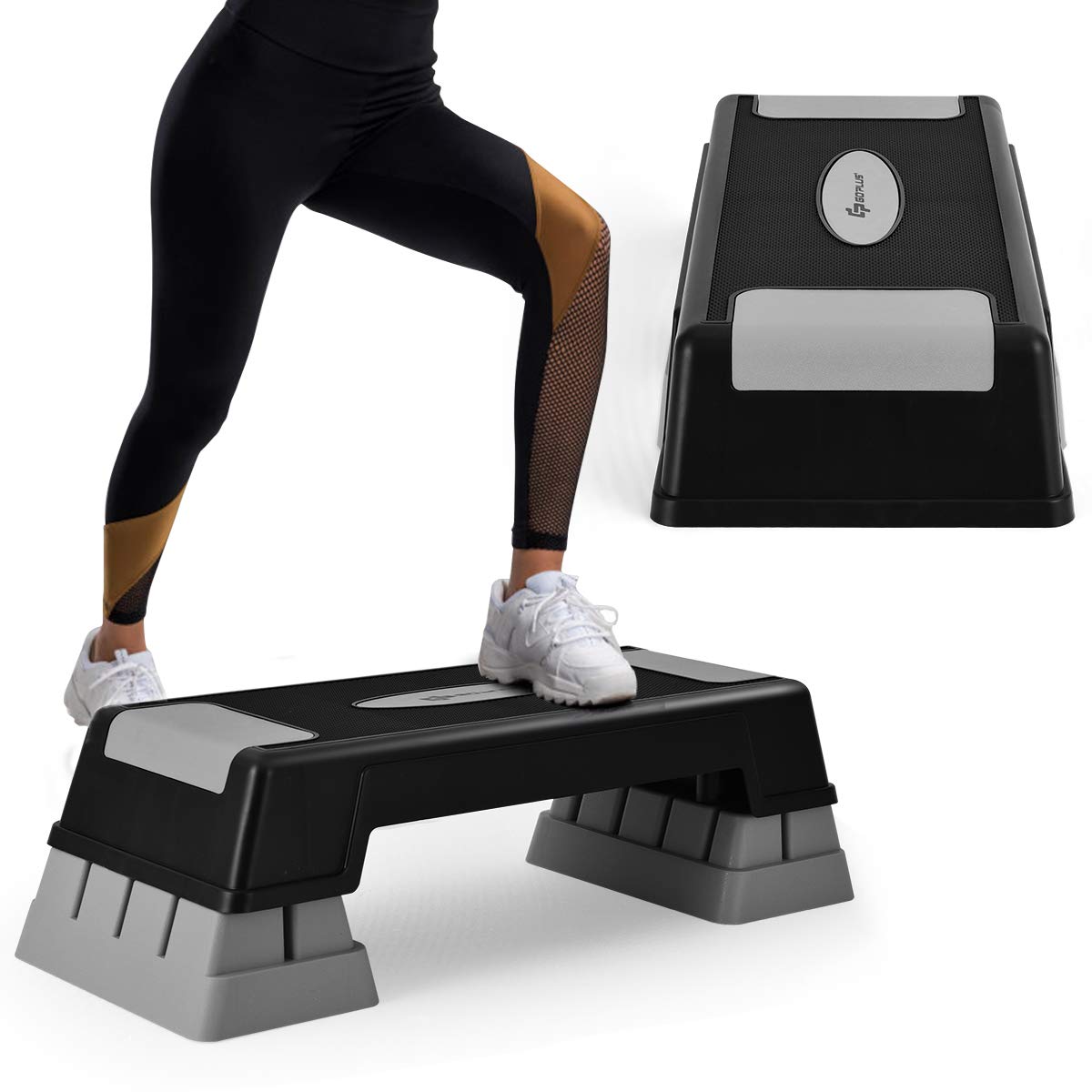 30'' Height Adjustable Aerobic Stepper with Risers S575
