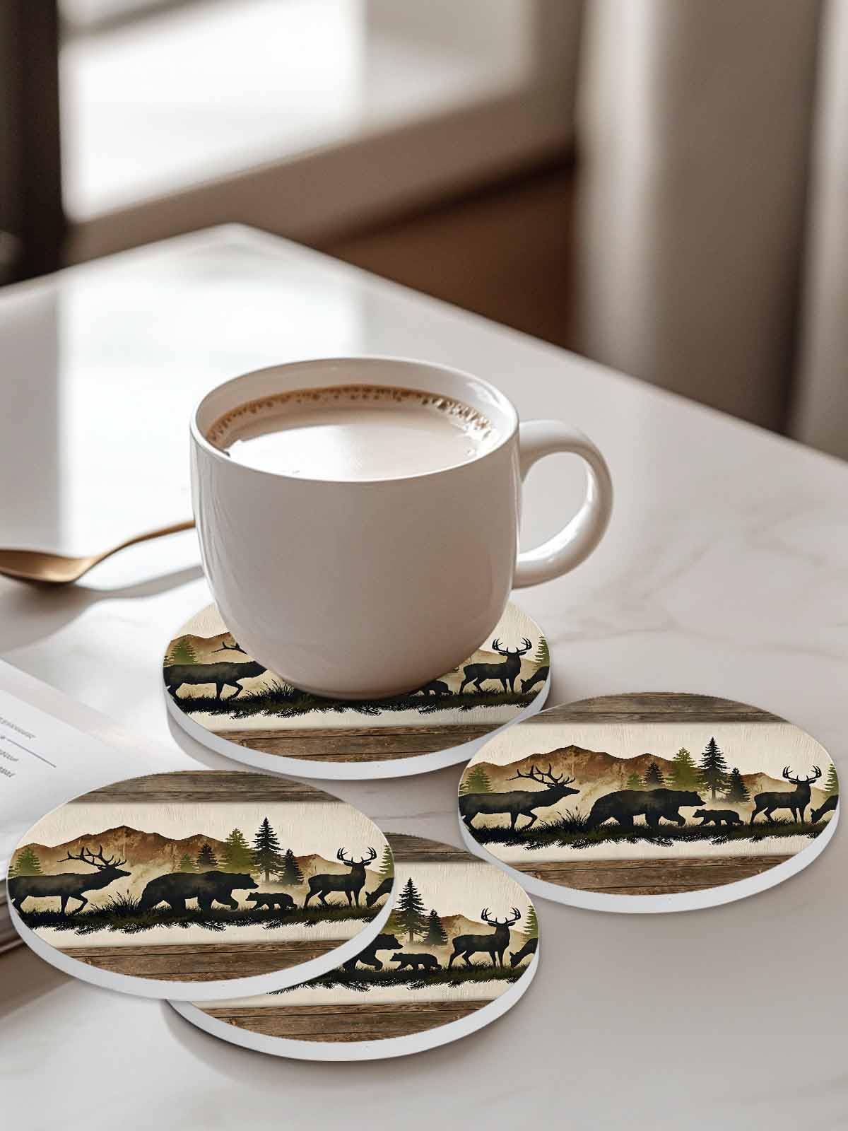 Ceramic Drink Coaster Set of 6 O285