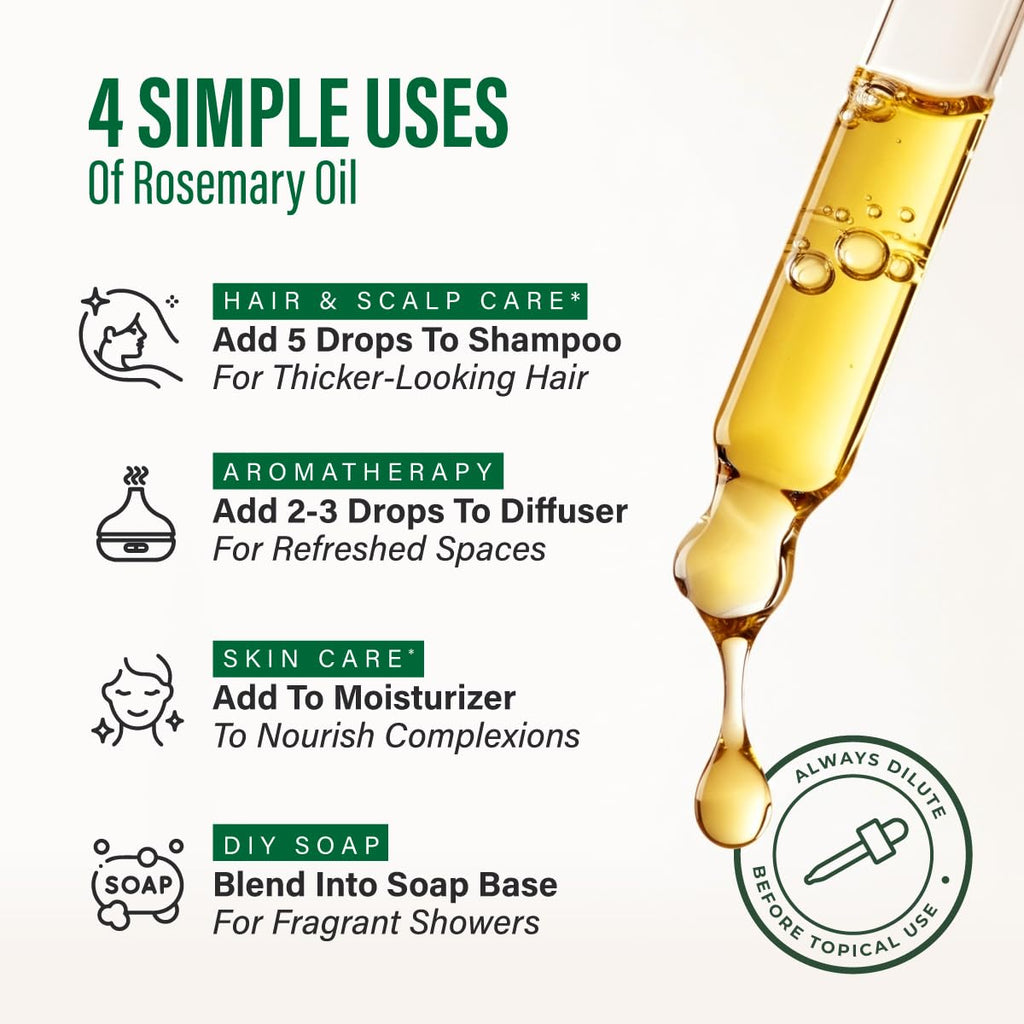 Rosemary Essential Oil 4 Fl Oz Pack of 3 J76474